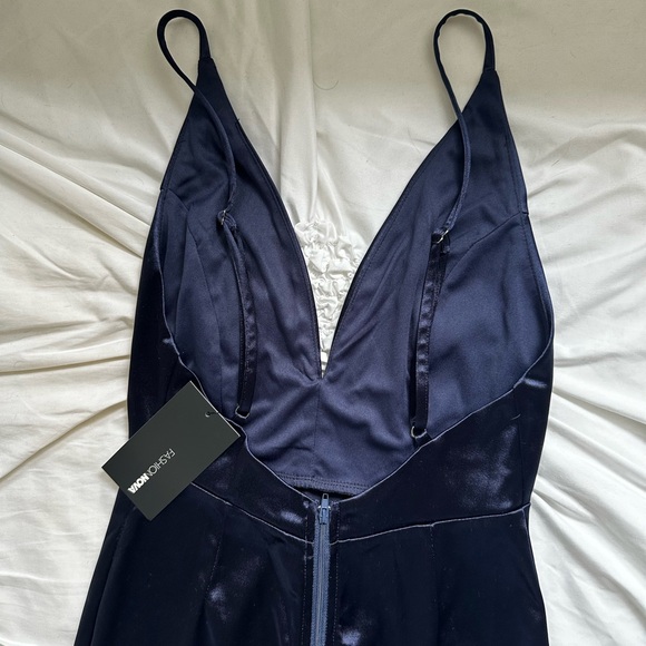 Stunning Blue Cocktail Maxi Dress - Picture 4 of 6